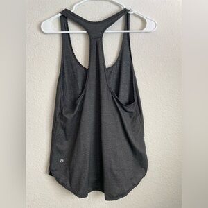 Lululemon fabled forest tank top black/gray size 6